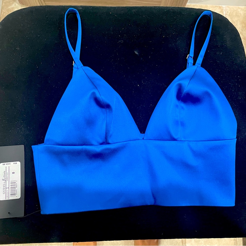 Never Used with Tags Guess Marciano Blue Crop Sz 0